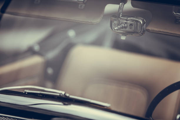 istock Rear view mirror of a vintage car 1174620545