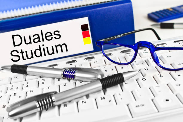 Duales Studium Studies and formation in Germany stock photo