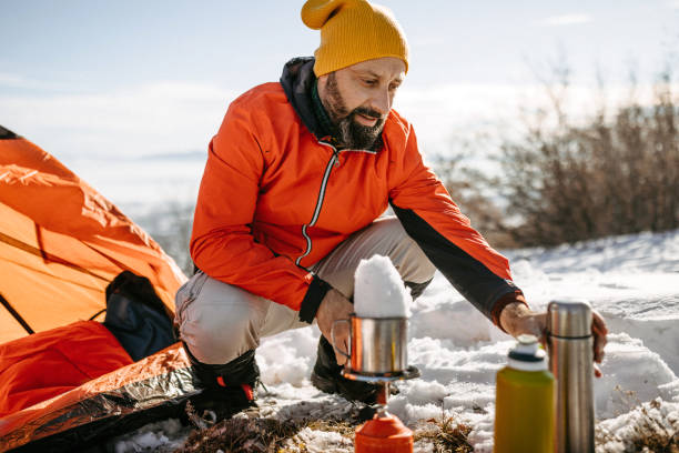 istock Cooking over the camping stove 1174625271