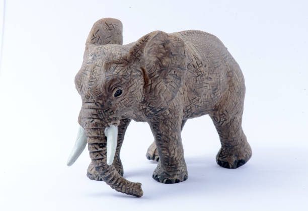istock Elephant Toy model isolated on white background 1174627123