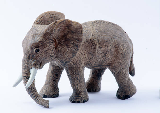 istock Elephant Toy model isolated on white background 1174627125