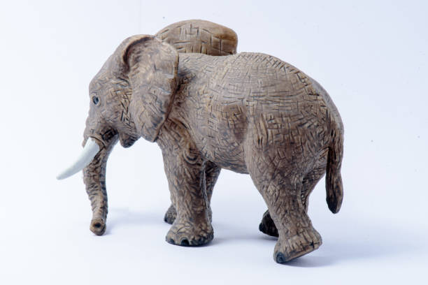 istock Elephant Toy model isolated on white background 1174627130