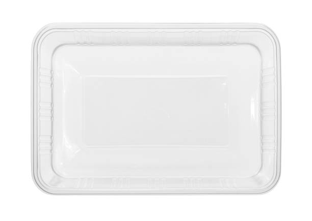 Plastic food box disposable top view