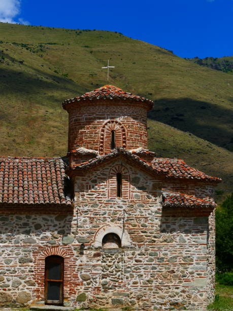istock Agios Germanos, byzantine church, Prespes, Greece 1174632441