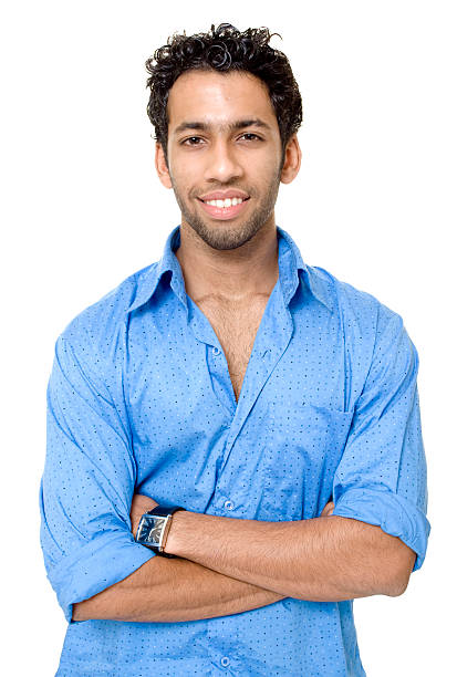 istock Young Indian Student Boy Man isolated on White Background 117463301