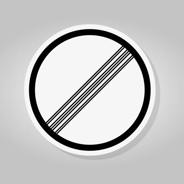 istock End Of all Restriction Traffic Road Symbol Sign Isolate On White Background,Vector Illustration 1174638383