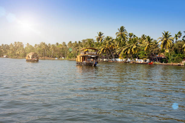 istock Houseboat on Kerala backwaters in Alleppey, India 1174652941