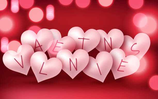 istock Valentines day hearts vector background. Happy valentines day greeting card banner design. Vector illustration 1174654063
