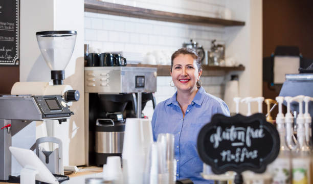 istock Woman ready to take your order at coffee shop 1174657586