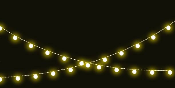 istock Christmas string lights and holiday lights 1174667707