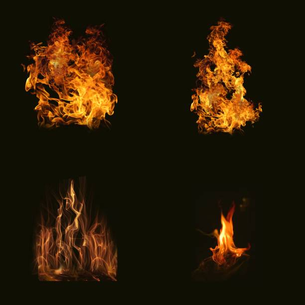 flame overlays christmas fire background