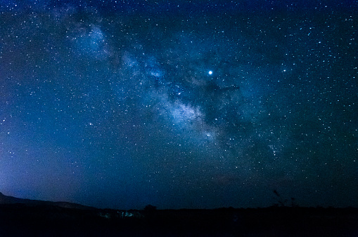 Night sky astrophotography background