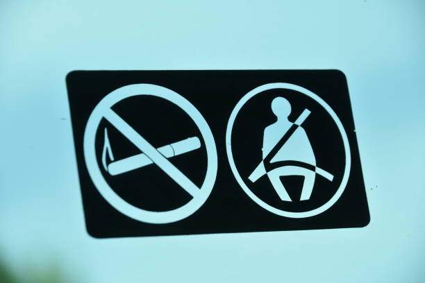 istock No smoking and seat belt 1174682586