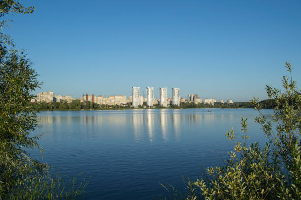 istock View of river in city. 1174687712