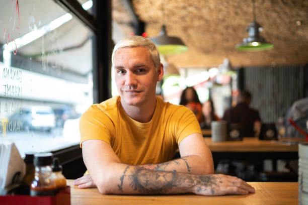 istock Man portrait at restaurant 1174700895
