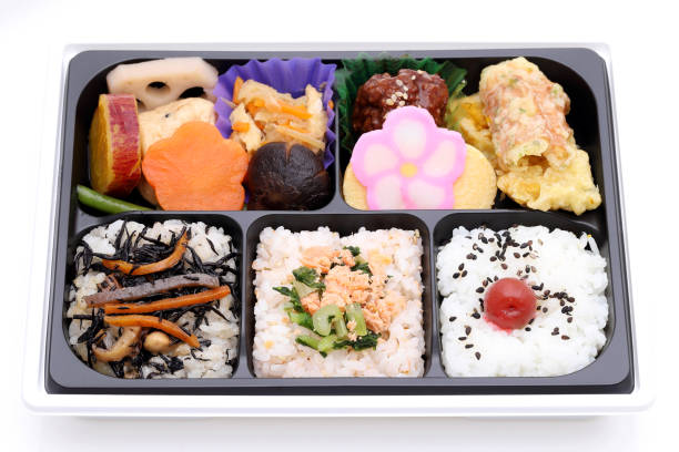 Japanese Cuisine - Sushi Roll with Appetizer - Vivid tone color