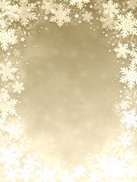illustrazioni stock, clip art, cartoni animati e icone di tendenza di sfondo fiocco di neve - composizione verticale immagine