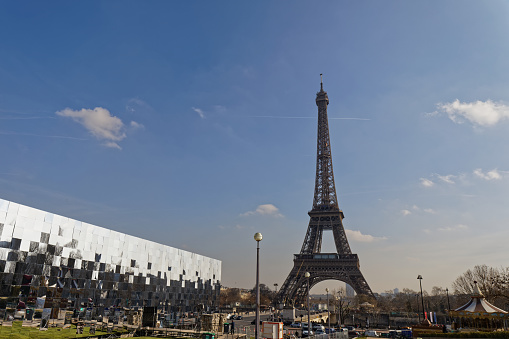Paris, France - Mirrors near Eiffel Tower