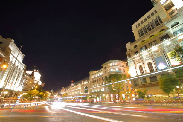 istock Madrid historical building night cityscape Spain 1174726146