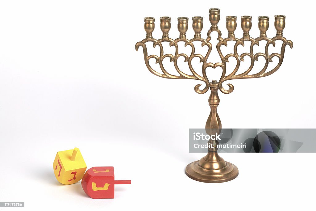 Menorah, isolato - Foto stock royalty-free di Menorah