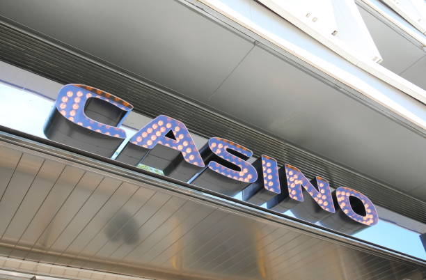 istock Casino gamble place sign background 1174738074