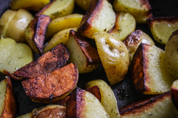 istock Fried in a pan the potatoes through the village 1174738247