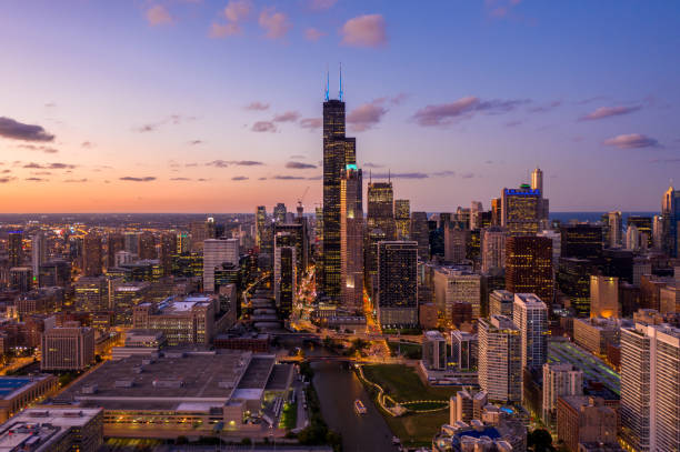 istock Chicago Cityscape at Blue Hour 1174739706