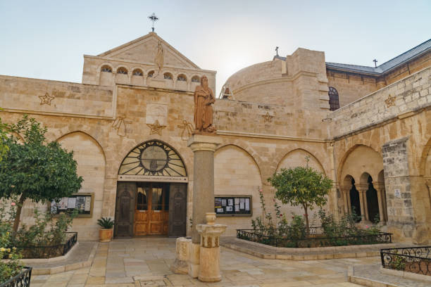 The Church of the Nativity of Jesus Christ in bethlehem The Church of the Nativity of Jesus Christ in bethlehem in palestine israel 22 0ctober 2018 west bank photos stock pictures, royalty-free photos & images