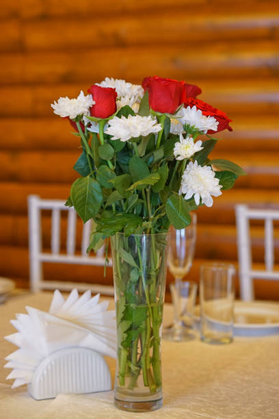 istock a bouquet of flowers on the table. 1174758898