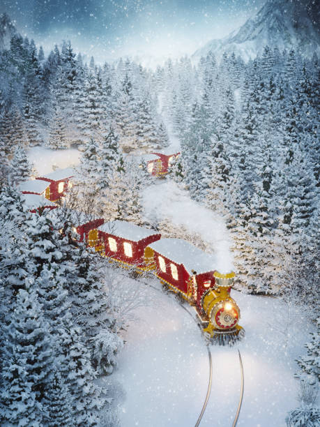 9,400+ Christmas Train Stock Photos, Pictures & Royalty-Free Images -  iStock | Christmas train set, Christmas train station, Christmas train  around tree