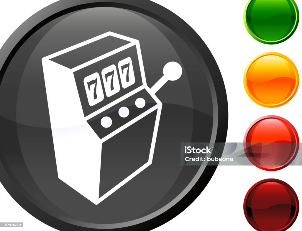 casino slot machine internet royalty free vector art  Black Color stock vector