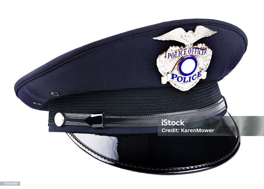 Tapa de policía - Foto de stock de Cuerpo de policía libre de derechos