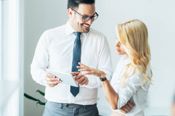 istock Business discussion and digital tablet 1174768570