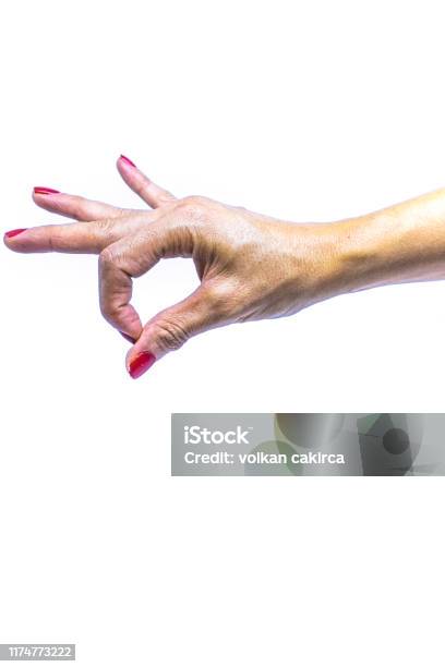 Man Signing Zero Using Hand Womans Hand Making The Zero Sign Stock Photo - Download Image Now ...