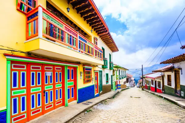 Jerico, Colombia - streets of the colonial city, Colombia