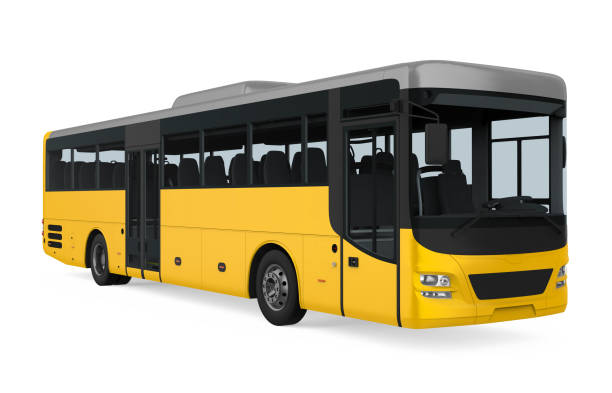 istock Yellow City Bus Isolated 1174777144
