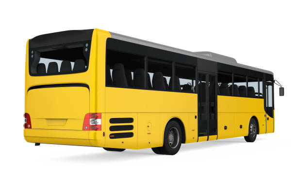 istock Yellow City Bus Isolated 1174777158