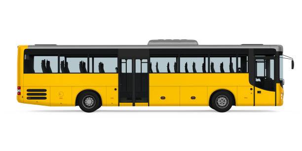 istock Yellow City Bus Isolated 1174777188