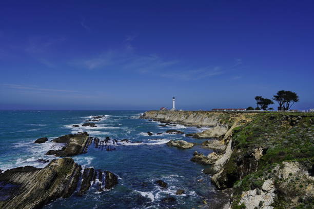 istock Beautiful coastline scenery and lighthouse on Pacific Coast 1174779683