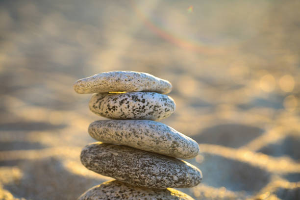 istock Stone tower by the sea, balance, balance, inner peace 1174784094