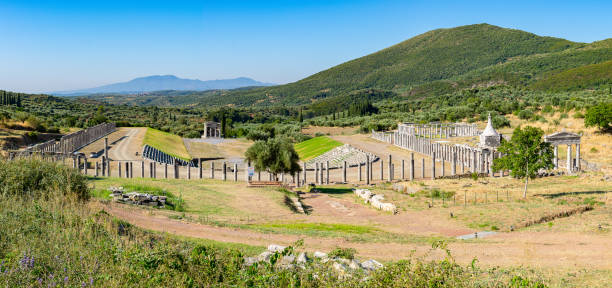 istock Ancient Messene (Messini) stadium panorama, Peloponnese, Greece 1174790845