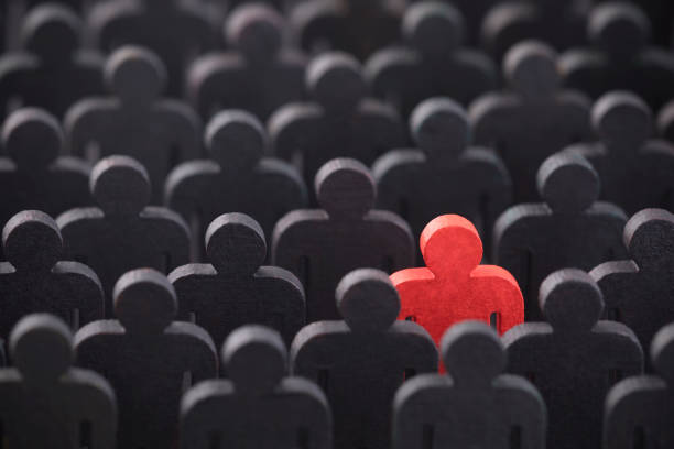 istock Unique person in the crowd 1174790975