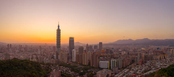 istock Taipei skyline cityscape at sunset 1174791702