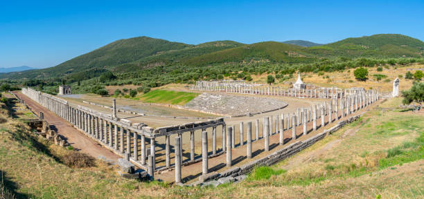 istock Ancient Messene (Messini) stadium panorama, Peloponnese, Greece 1174792706