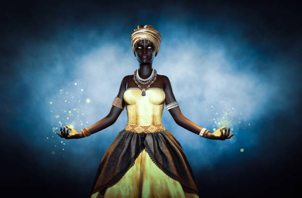istock Voodoo queen or Lady shaman 1174795877