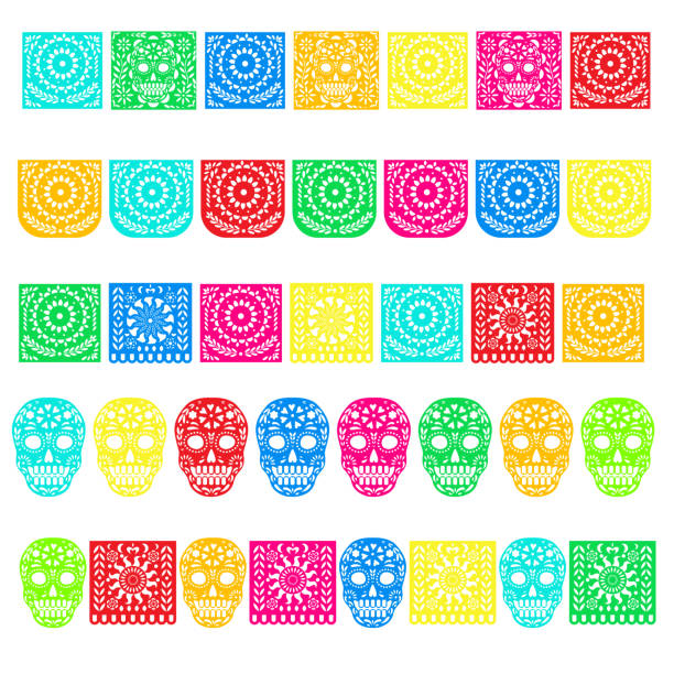 Ilustración de Día De Muertos Banderas De Papel Picado Con Banderas De Papel y más Vectores Libres de Derechos de Papel picado - iStock Ilustración de Día De Muertos Banderas De Papel Picado Con Banderas De Papel y más Vectores Libres de Derechos de Papel picado - iStock