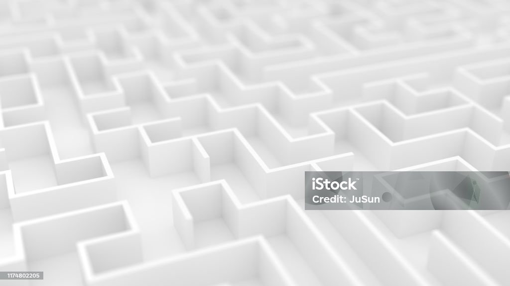 White Maze Background With Depth Of Field Endless Labyrinth 3d Illustration Stock Photo - Download Image Now - iStock White Maze Background With Depth Of Field Endless Labyrinth 3d Illustration Stock Photo - Download Image Now - iStock
