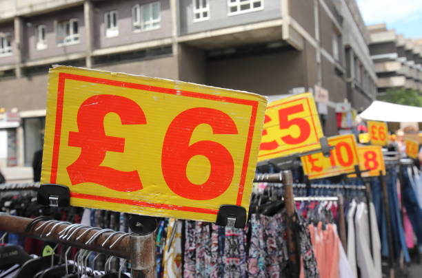 istock Price tag in British pounds UK 1174809389