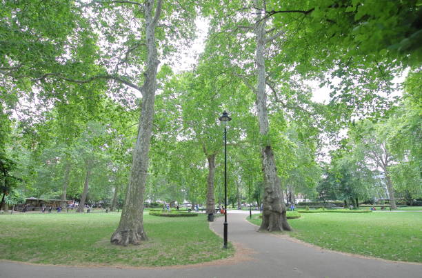 Russell Square park garden London UK