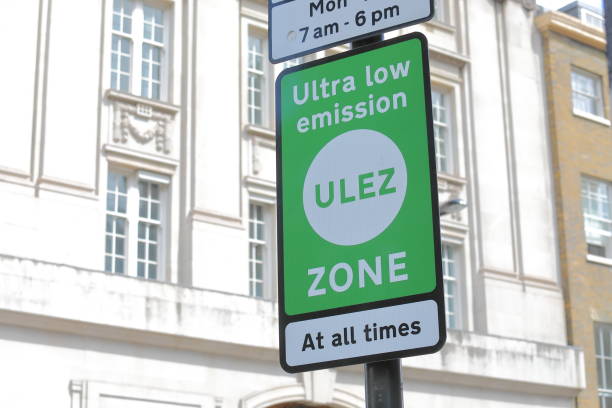 istock Ultra low emission ULEZ Zone sign London UK 1174816354